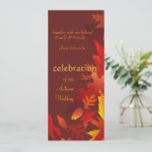 Invitations de mariage - Mariages de l'automne (Debout devant)