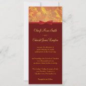 Invitations de mariage - Mariages de l'automne (Dos)