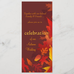 Invitations de mariage - Mariages de l'automne