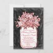 Invitations de mariage Mason Jar Flowers (Devant)
