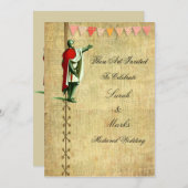 Invitations de mariage médiévales (Devant / Derrière)