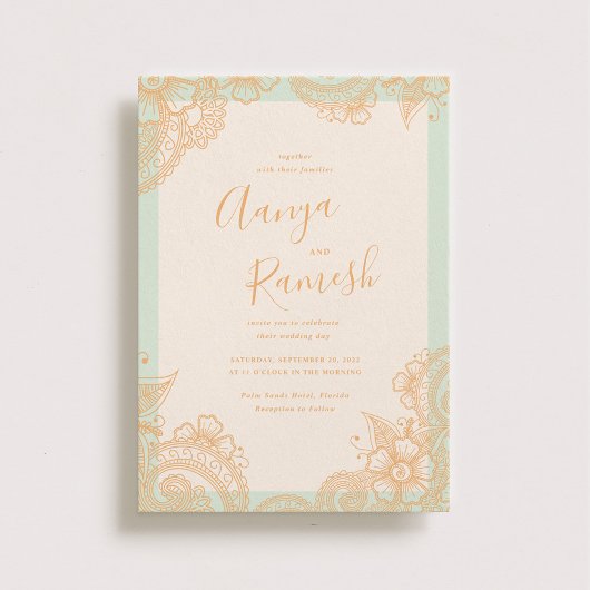 Invitations De Mariage Mehndi