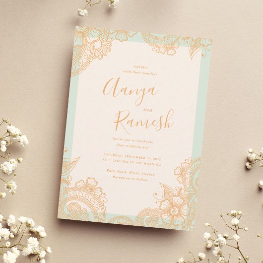 Invitations De Mariage Mehndi
