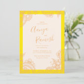 Invitations De Mariage Mehndi (Debout devant)