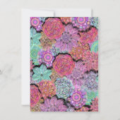 Invitations de mariage mexicain Fiesta Floral Mand (Dos)