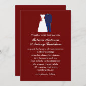 Invitations de mariage militaire (Devant / Derrière)