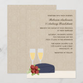 Invitations de mariage militaire (Devant / Derrière)