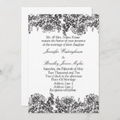 Invitations de mariage modèle (Devant / Derrière)