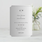 INVITATIONS DE MARIAGE modèle EN LIGNE avec fronti (Debout devant)