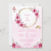 INVITATIONS DE MARIAGE modèle EN LIGNE avec fronti (Devant)