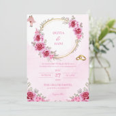 INVITATIONS DE MARIAGE modèle EN LIGNE avec fronti (Debout devant)