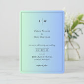 INVITATIONS DE MARIAGE modèle EN LIGNE avec fronti (Debout devant)