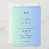 INVITATIONS DE MARIAGE modèle EN LIGNE avec fronti (Devant)