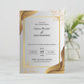 INVITATIONS DE MARIAGE modèle EN LIGNE avec fronti (Debout devant)