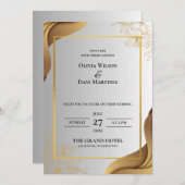 INVITATIONS DE MARIAGE modèle EN LIGNE avec fronti (Devant / Derrière)