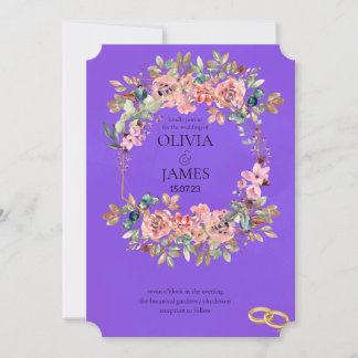 INVITATIONS DE MARIAGE modèle EN LIGNE avec fronti