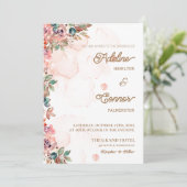 INVITATIONS DE MARIAGE modèle EN LIGNE avec fronti (Debout devant)