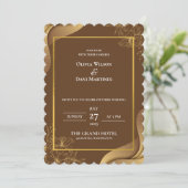 INVITATIONS DE MARIAGE modèle EN LIGNE avec fronti (Debout devant)