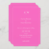 INVITATIONS DE MARIAGE modèle EN LIGNE avec fronti (Devant / Derrière)