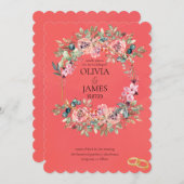 INVITATIONS DE MARIAGE modèle EN LIGNE avec fronti (Devant / Derrière)