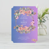 INVITATIONS DE MARIAGE modèle EN LIGNE avec fronti (Debout devant)