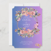 INVITATIONS DE MARIAGE modèle EN LIGNE avec fronti (Devant)