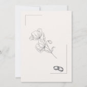 INVITATIONS DE MARIAGE modèle EN LIGNE avec fronti (Dos)
