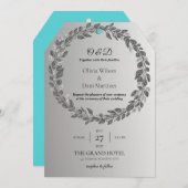 INVITATIONS DE MARIAGE modèle MONogramme EN LIGNE (Devant / Derrière)