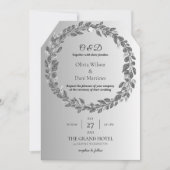 INVITATIONS DE MARIAGE modèle MONogramme EN LIGNE (Devant)