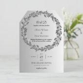 INVITATIONS DE MARIAGE modèle MONogramme EN LIGNE (Debout devant)