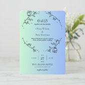 INVITATIONS DE MARIAGE modèle rosaire en ligne (Debout devant)