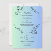 INVITATIONS DE MARIAGE modèle rosaire en ligne (Devant)
