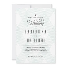 Invitations De Mariage Moderne Plaid