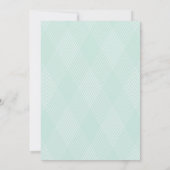 Invitations De Mariage Moderne Plaid (Dos)