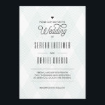 Invitations De Mariage Moderne Plaid<br><div class="desc">Les invitations de mariage typographiques modernes du milieu du siècle présentent un arrière - plan sobre,  plaid-ish dans un aqua clair,  minty et blanc plus chic,  propre type.</div>