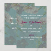 Invitations de mariage modernes (Devant / Derrière)