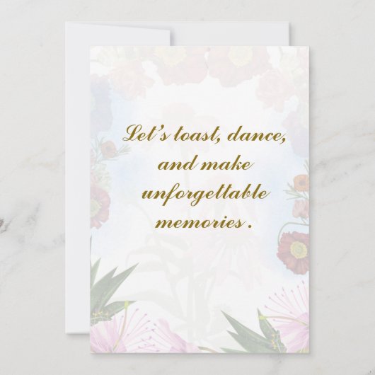 Invitations de mariage modernes (Dos)