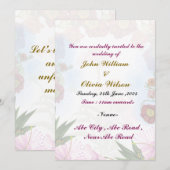 Invitations de mariage modernes (Devant / Derrière)