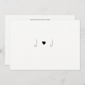 Invitations de mariage monocratiques simples (Devant / Derrière)