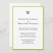 Invitations de mariage monographie (Devant / Derrière)