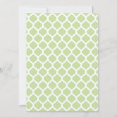 Invitations de mariage Motif marocain vert (Dos)