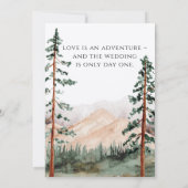 Invitations de mariage Mountain View (Dos)