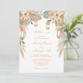 Invitations de mariage musulman du Ramadan (Debout devant)