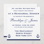 Invitations de Mariage nautique (Devant / Derrière)