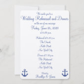 Invitations de Mariage nautique (Devant)