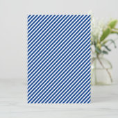 Invitations de mariage nautique gris blanc bleu de (Debout devant)