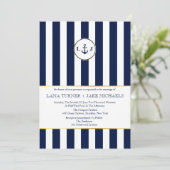 Invitations De Mariage Nautiques À La Marine (Debout devant)