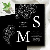 Invitations de mariage noir
