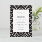 Invitations de mariage noir et blanc (Debout devant)
