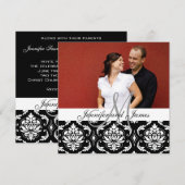 Invitations de mariage Nom du monogramme Nom du mo (Devant / Derrière)